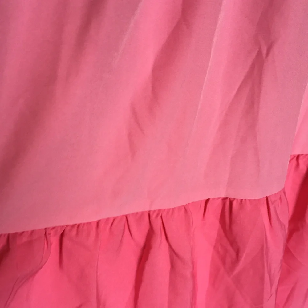 NWT English Factory pink ruffle tiered maxi dress M Vici Caprice dress - Picture 6 of 13